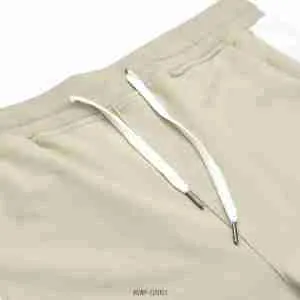 White striped skinny sweatpant <br>SWP220101 | Creme