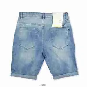 Slim Fit Knee Length Jeans Short<br>LZ300 | Blue