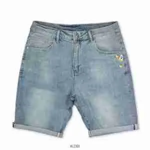 Slim Fit Knee Length Jeans Short<br>LZ300 | Blue