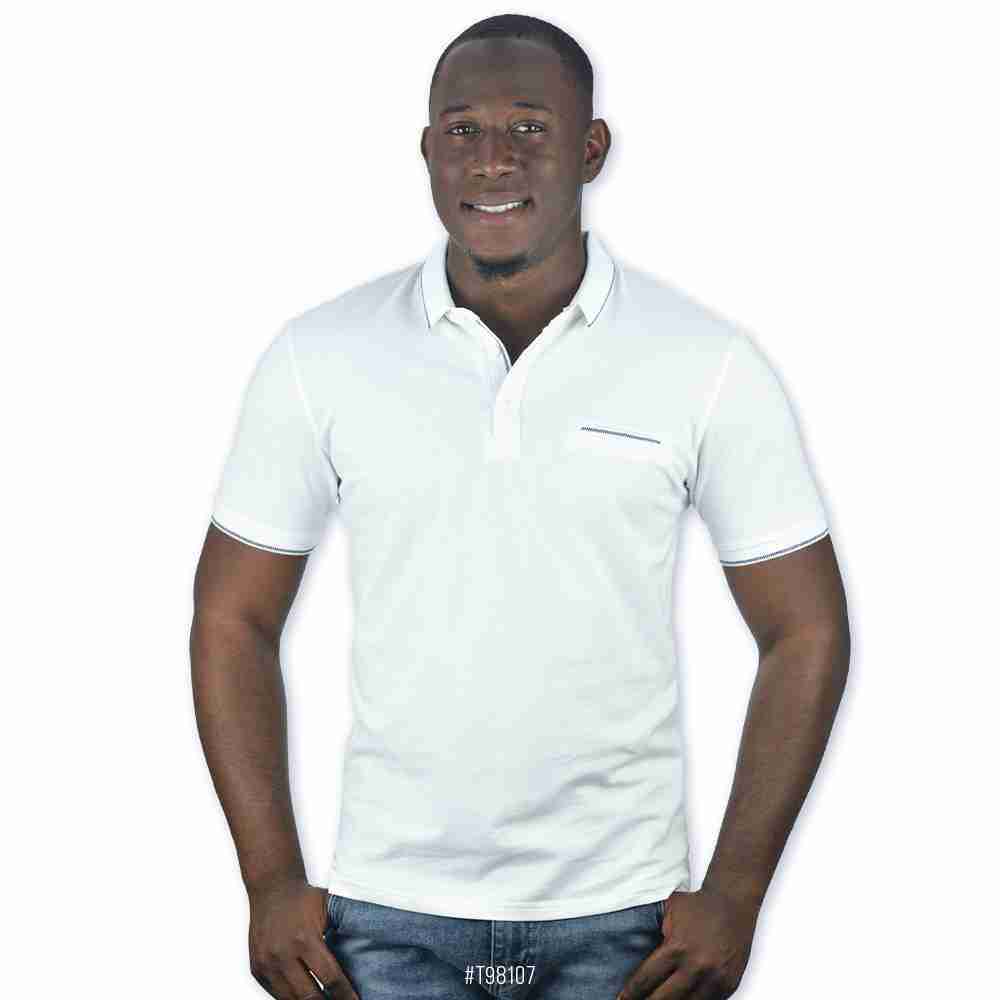 Fake Pocket Slim Fit<br>T98107 | White