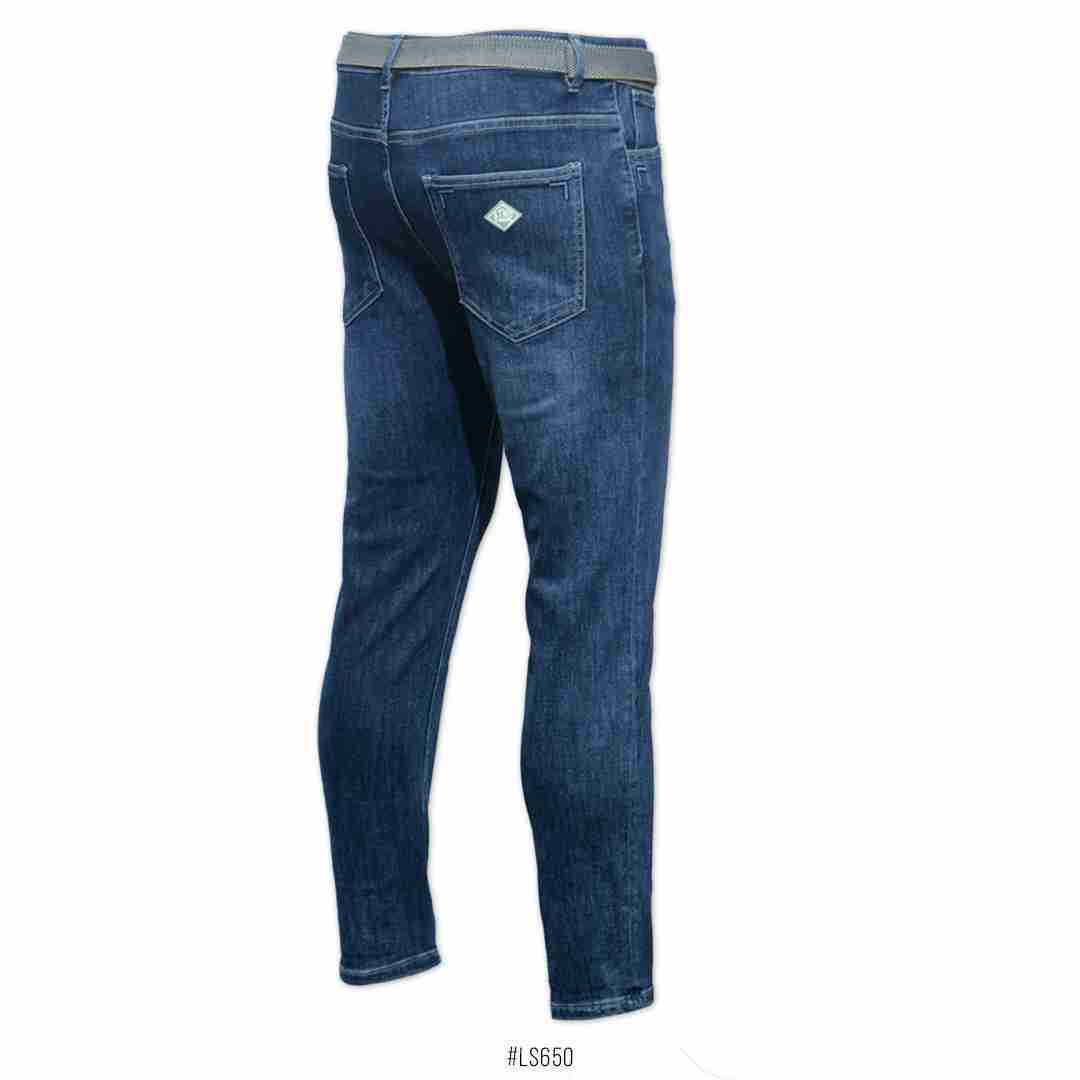 Mid Rise Classic Slim Fit Jeans <br> LS650 | Blue