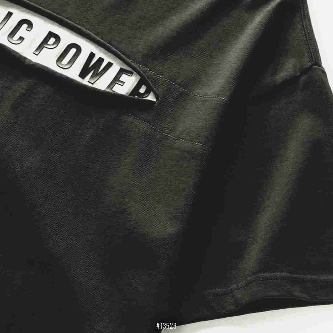 Premium Oversized Tee with Tear on Chest <br> 13523 | Black